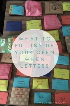 What to Put Inside Your Open When Letters - amylanham.com -   16 diy for girlfriend ideas