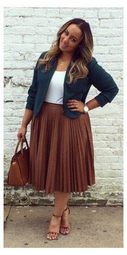 pleated skirt outfit winter plus size -   16 fall outfits for women plus size ideas