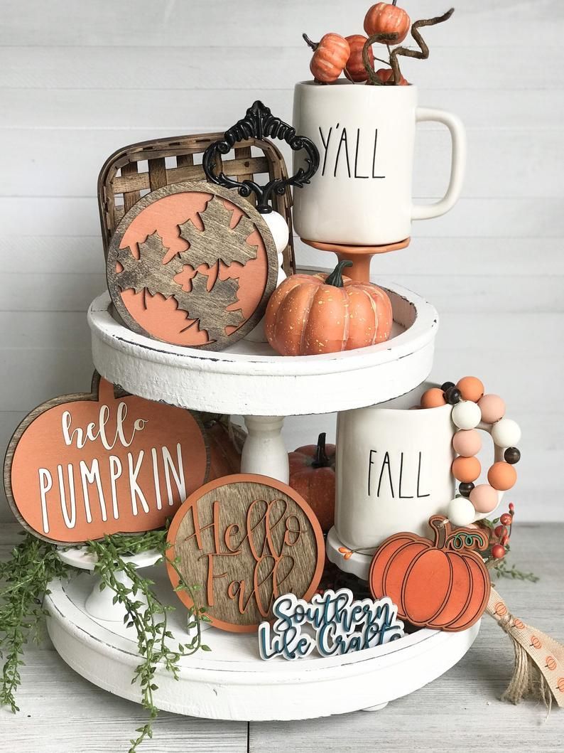 17 fall decorations for decorative trays ideas