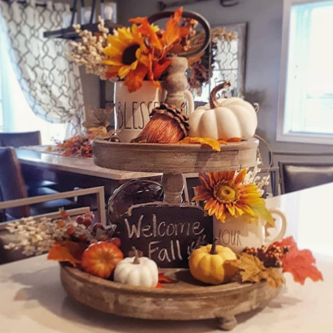 рџЊї Kelly L (@rusticcreekhouse) posted on Instagram • Aug 20, 2019 at 4:10pm UTC -   17 fall decorations for decorative trays ideas