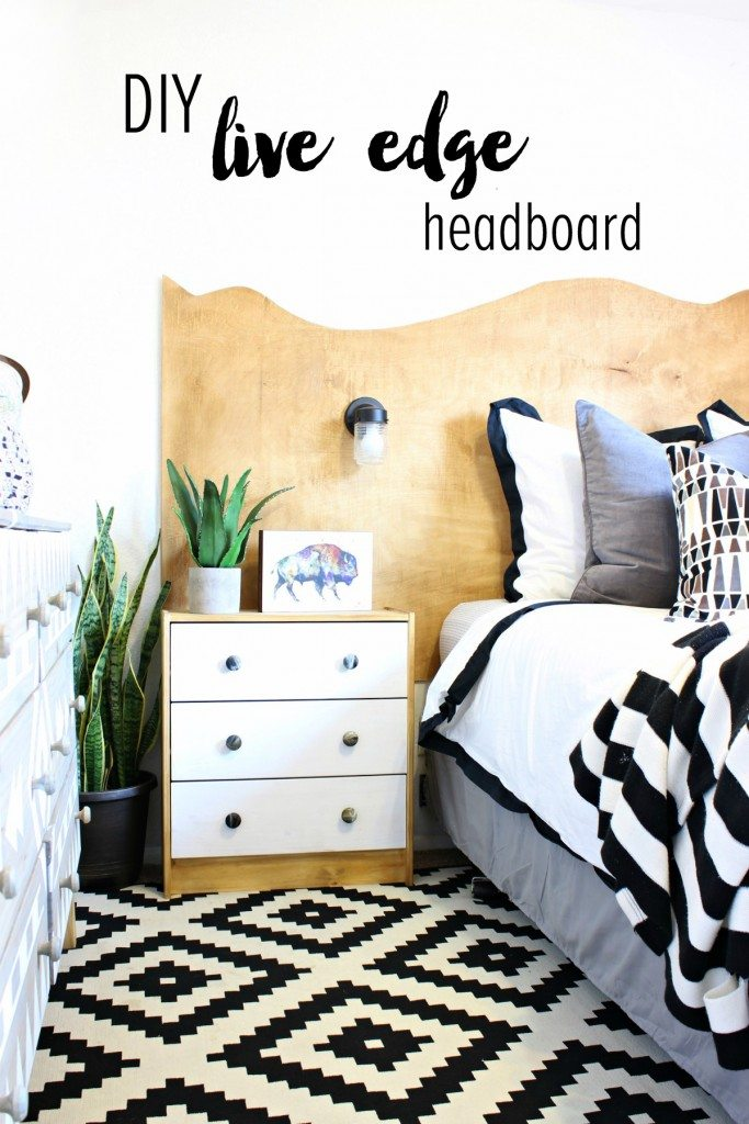 DIY Live Edge Headboard - Classy Clutter -   18 diy Headboard art ideas