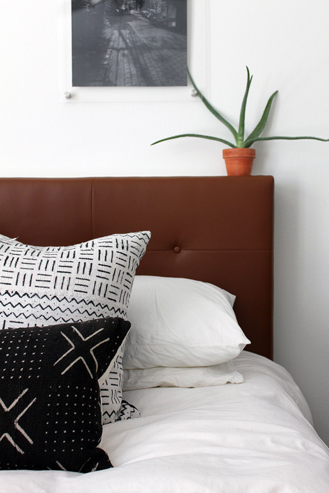 West Elm Inspired DIY Leather Tufted Headboard | And Then We Tried -   18 diy Headboard art ideas