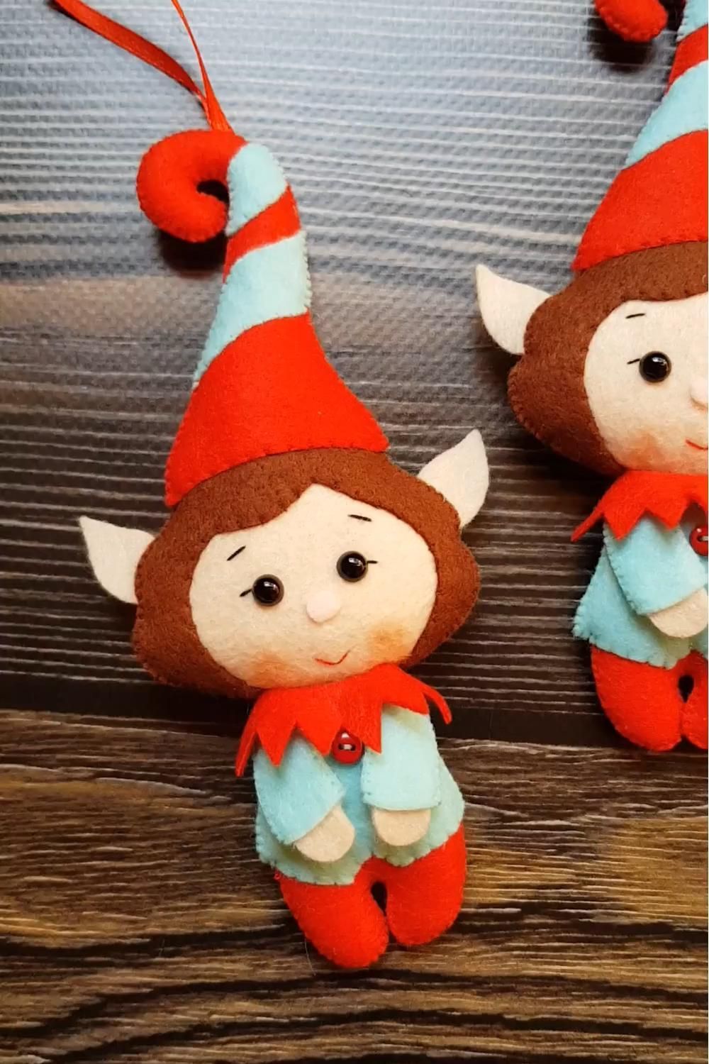 Christmas elves, felt gnome ornament, felt christmas elf, Santa's helper, christmas decoration -   19 diy Christmas Decorations felt ideas