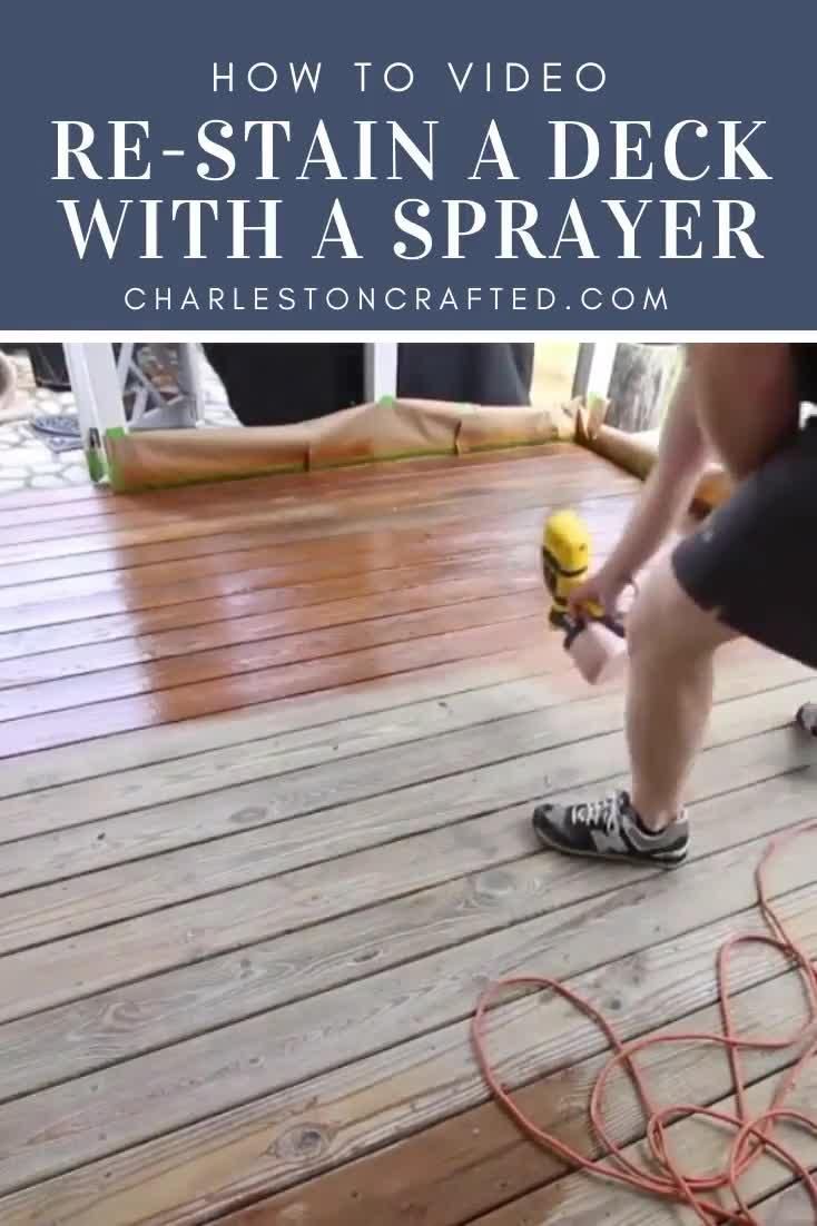 How to re-stain a deck with a sprayer -   19 diy Outdoor deck ideas
