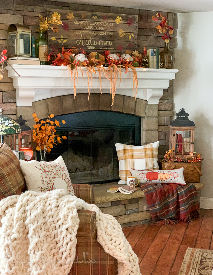 Our Fall Family Room -   19 fall fireplace decor 2020 ideas
