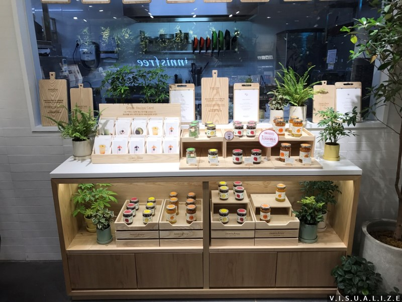 [INNISFREE/?????]FLAGSHIP STORE RENEWAL OPEN :  ?? ???? ??? ??? ?? VMD [?????? / VISUALIZE] -   beauty Bar display