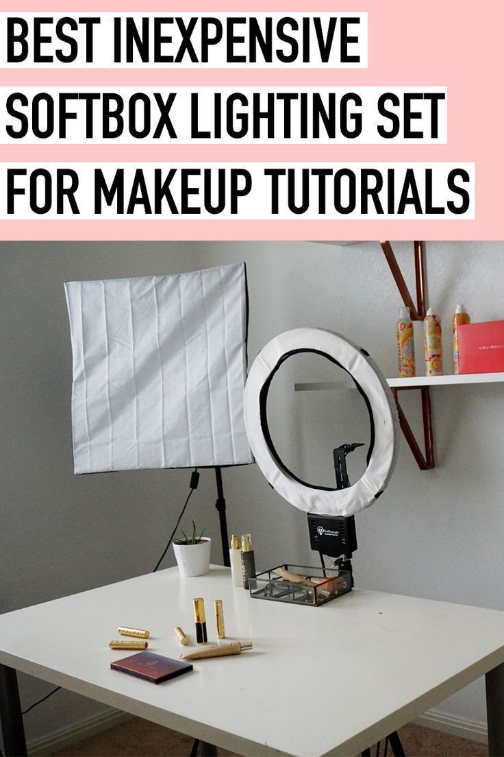 Best Inexpensive SoftBox Lighting for Makeup Tutorials - Citizens of Beauty -   beauty Blogger setup