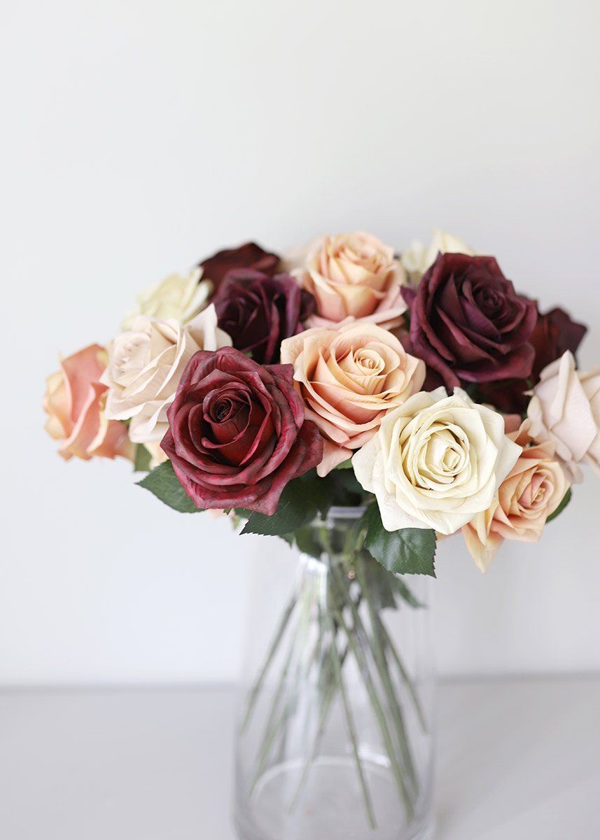 Pink Mauve Silk Rose Flower -   beauty Flowers roses