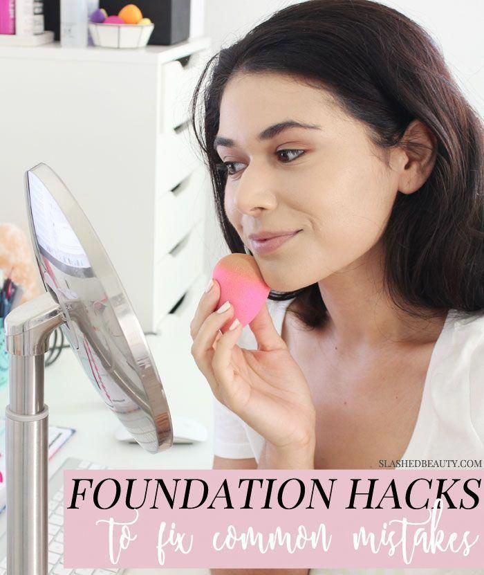 5 Foundation Hacks to Fix Common Mistakes | Slashed Beauty -   celebrity beauty Secrets