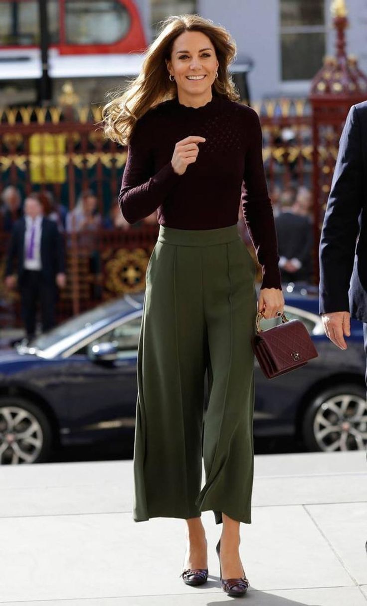 kate middleton inspired pants culottes custom made -   classic style Work