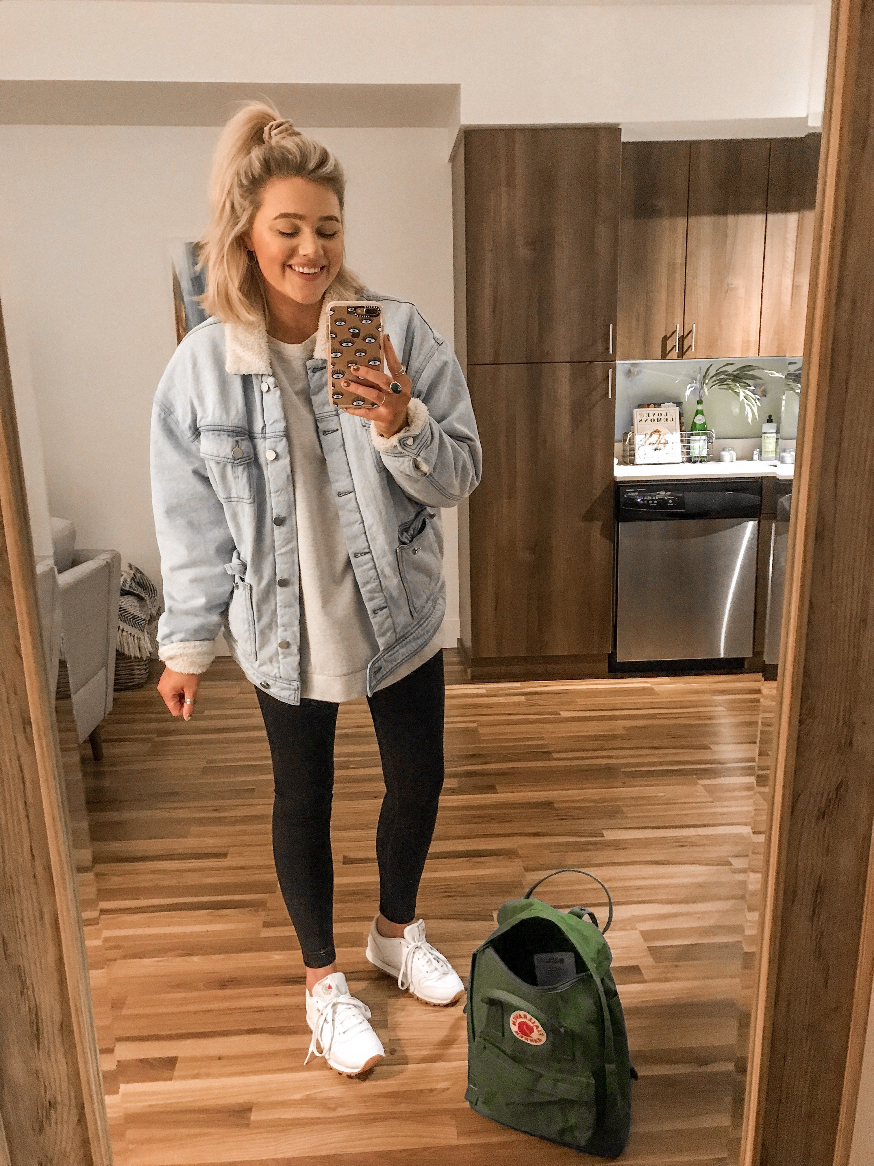 Bre Sheppard casual style / fjallraven / Reebok -   cozy style Autumn