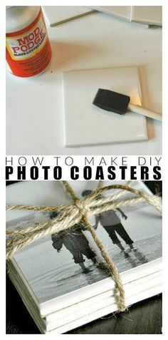 How to Make DIY Photo Coasters -   diy 100 simple