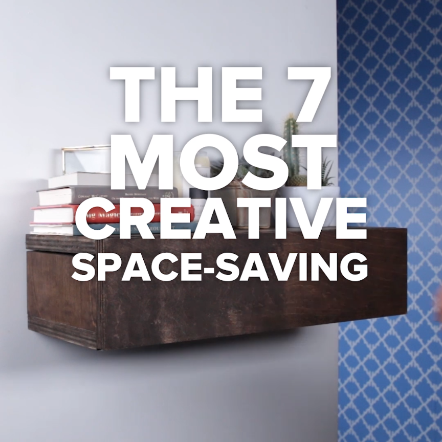 The 7 Most Creative Space-Saving Hacks -   diy Apartment for renters