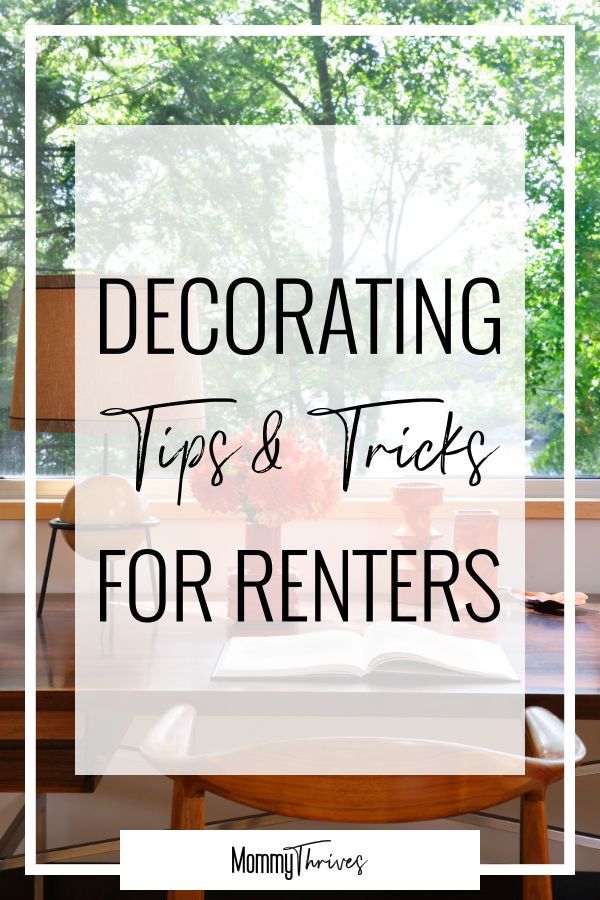 Decorating Tips For Renters - Mommy Thrives -   diy Apartment for renters