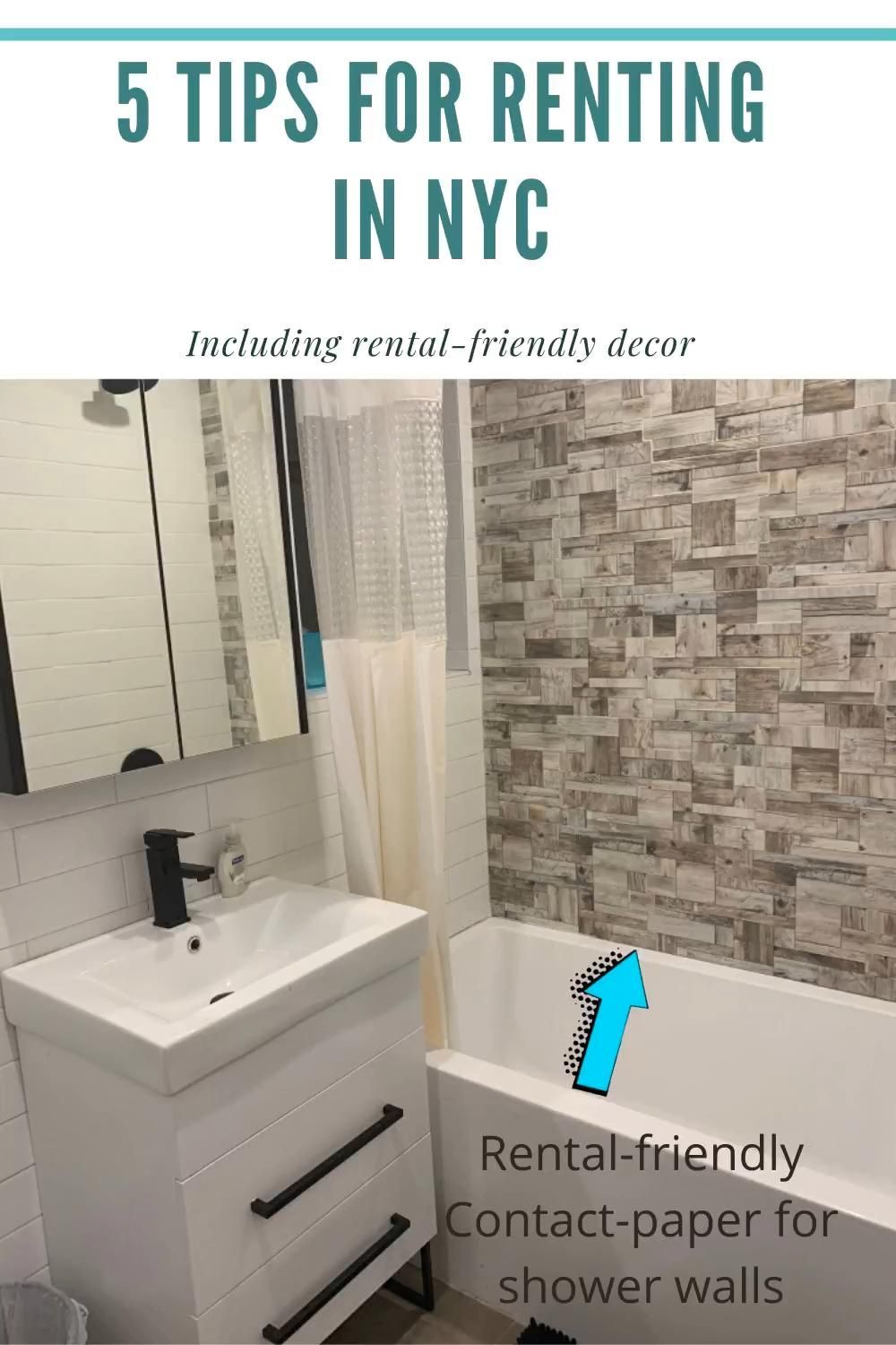 Rental-friendly decor and Tips for Renting in NYC -   diy Apartment for renters