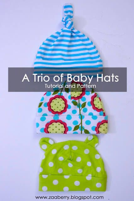 15+ Free Baby Hat Sewing Patterns and Tutorials to Make -   diy Baby hat