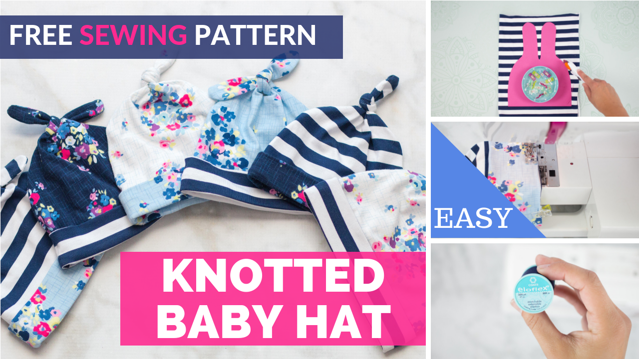 Double Top Knot Baby Hat Pattern | Sewing | Sweet Red Poppy -   diy Baby hat