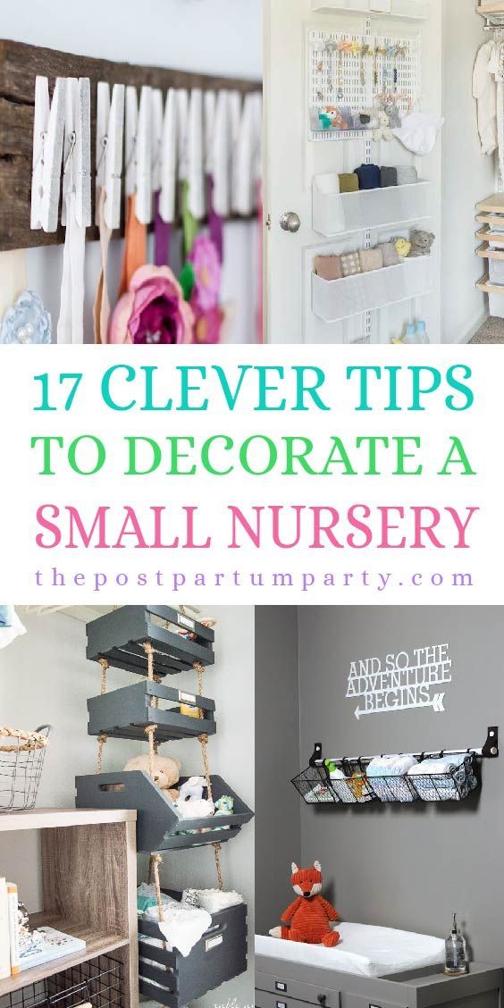 17 Clever Tips to Maximize Space in Small Nursery -   diy Baby nursery