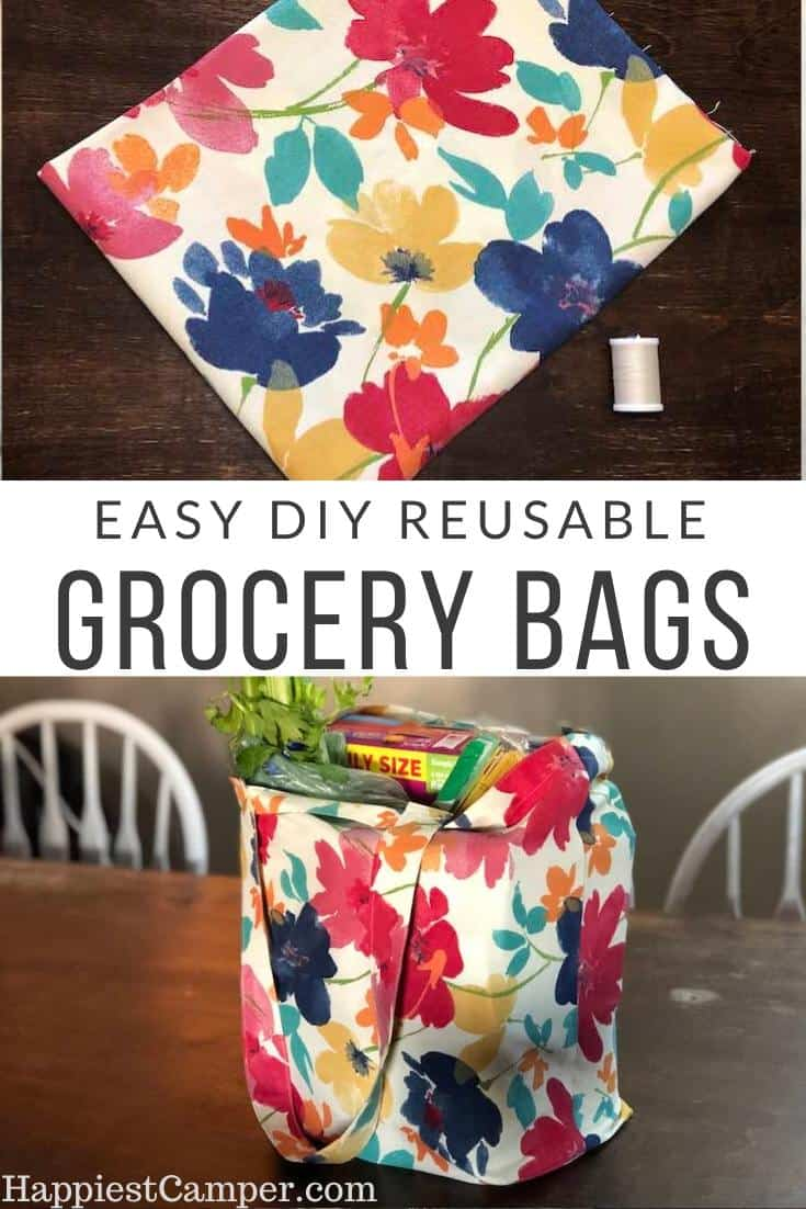 DIY Foldable Reusable Grocery Bags -   diy Bag shopping