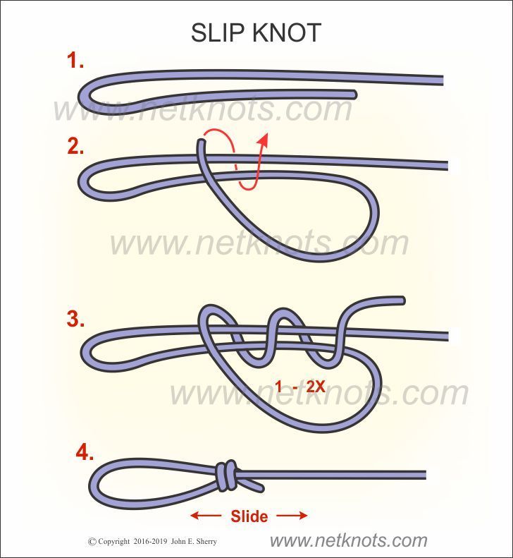 Slip Knot - How to tie a Slip Knot -   diy Bracelets adjustable