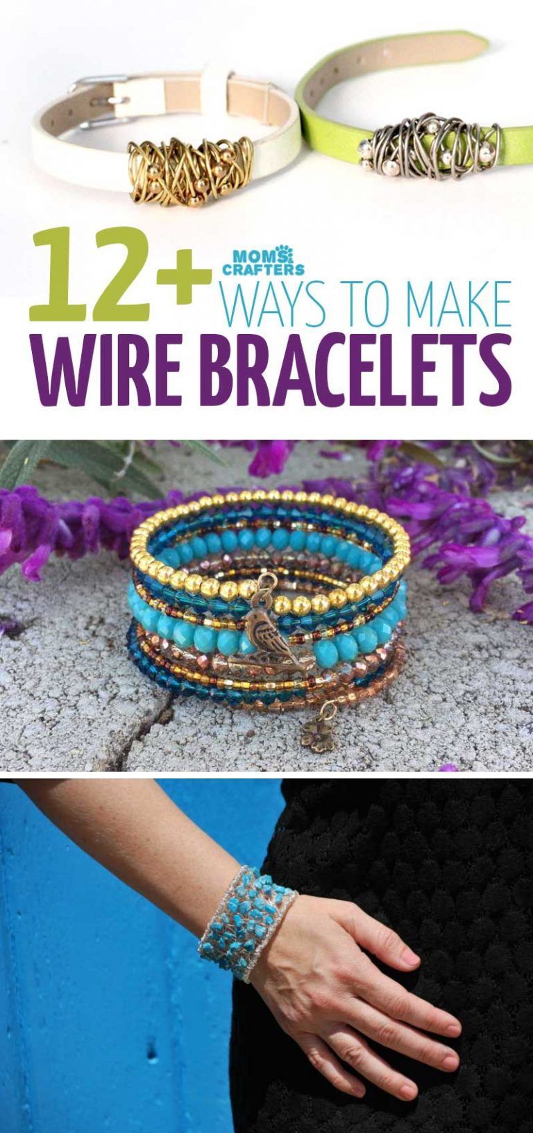 How to Make Wire Bracelets - wire wrapping, bangles, memory wire and more! -   diy Bracelets adjustable