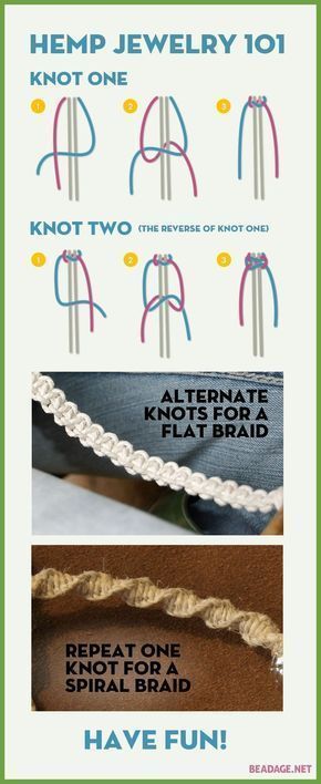 Learn How to Make Hemp Jewelry -   diy Bracelets hippie