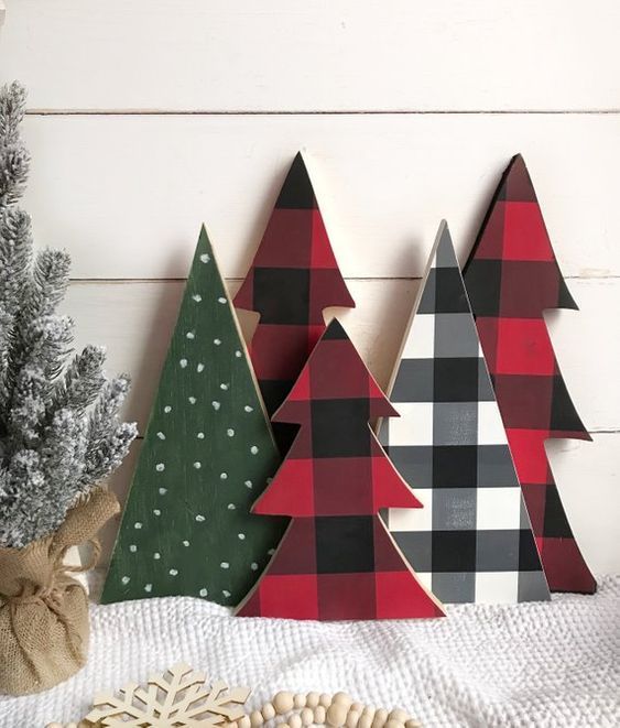 Buffalo Check Christmas tree | Buffalo check Christmas decor | Farmhouse Christmas decor | Buffalo Check | Christmas tree | mantel decor -   diy Christmas Decorations window