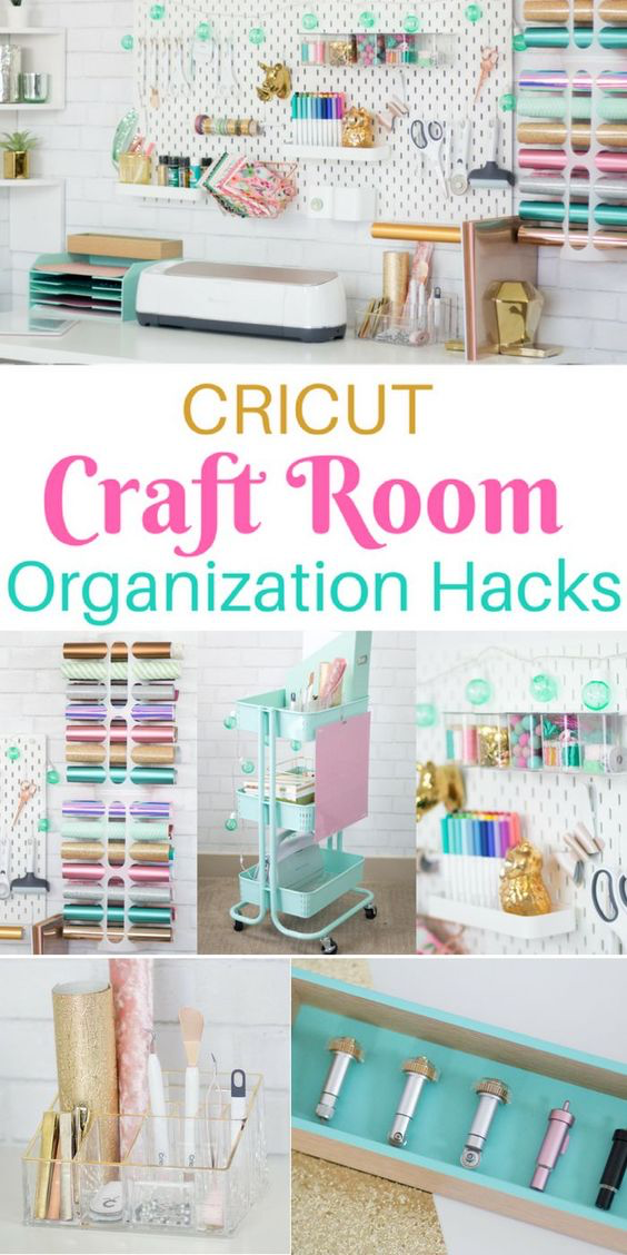 Cricut Craft Room Organization -   diy Decoracion oficina