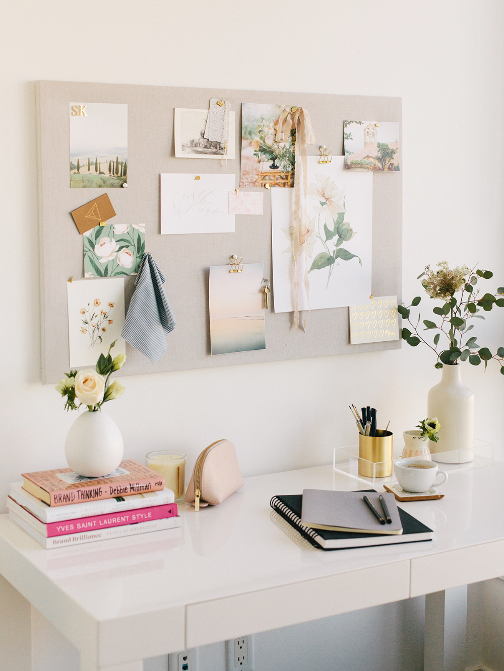 DIY Pinboard For Your Office | Monika Hibbs, a lifestyle blog -   diy Decoracion oficina