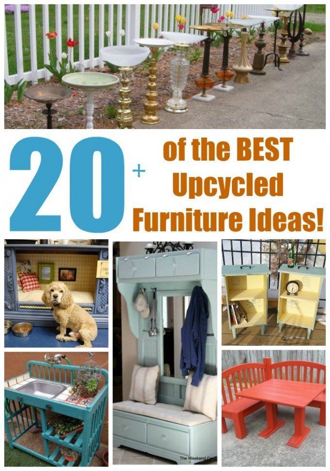20+ of the BEST Upcycled Furniture Ideas! -   diy Decorations recycle