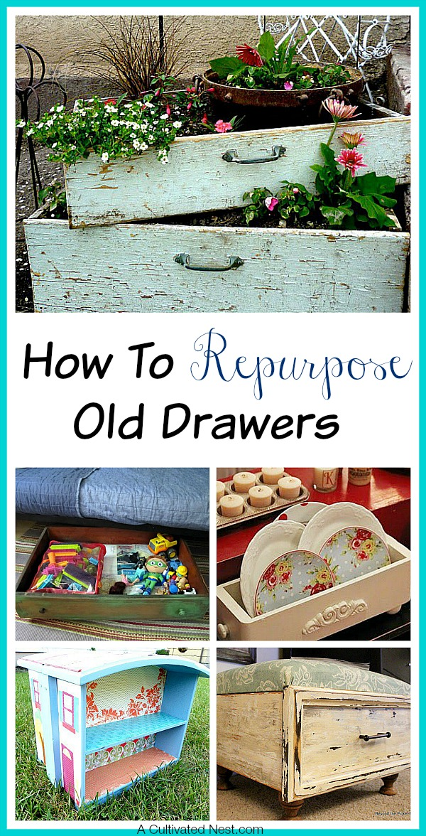 How to Repurpose Old Drawers -   diy Decorations recycle