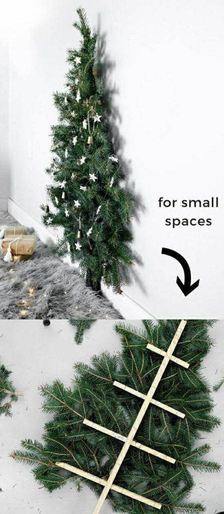 18 Christmas Trees For Small Spaces (Christmas Tree Alternatives) - Mama and More -   diy Decorations tree