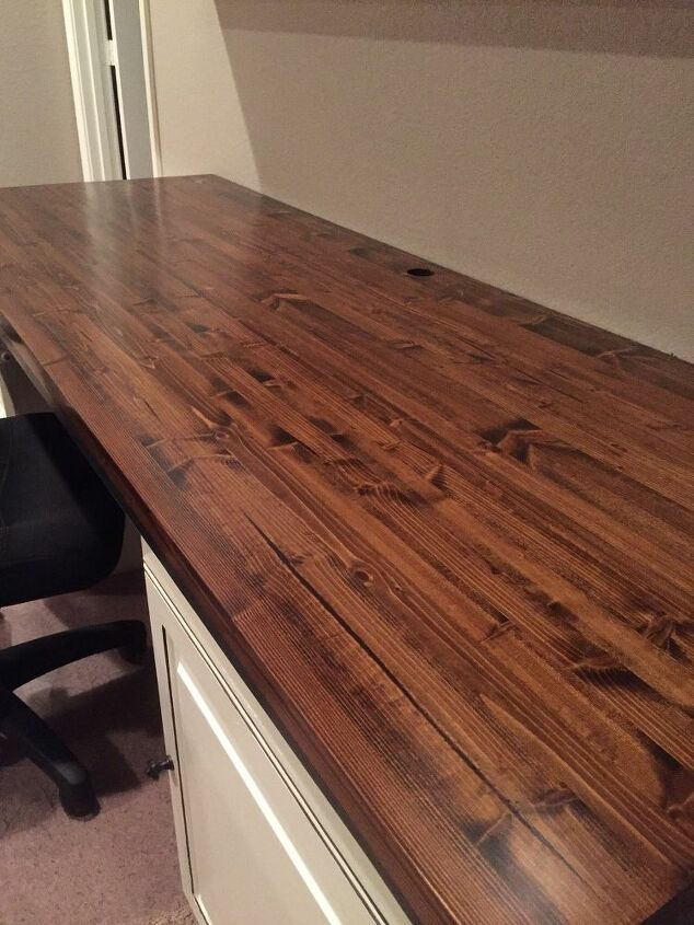 Butcher Block for Our Computer Desk for $50.00 -   diy Desk long