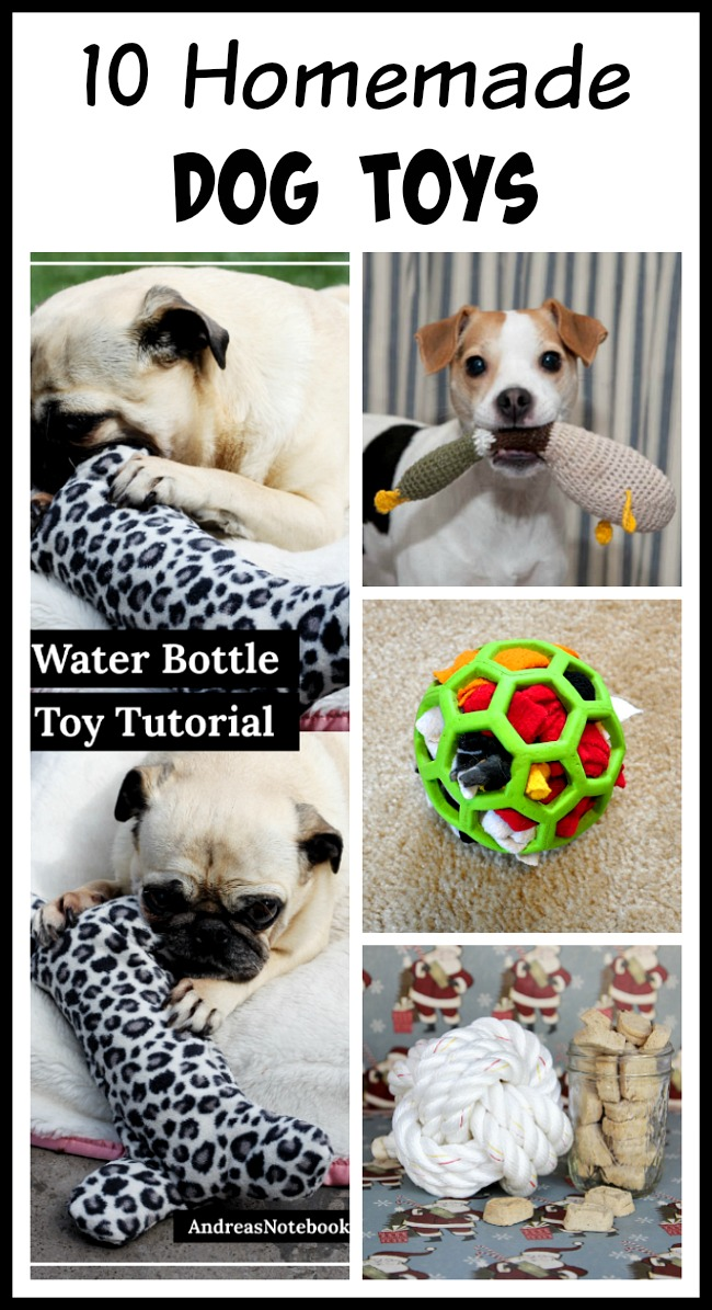 10 Homemade Dog Toys -   diy Dog crafts