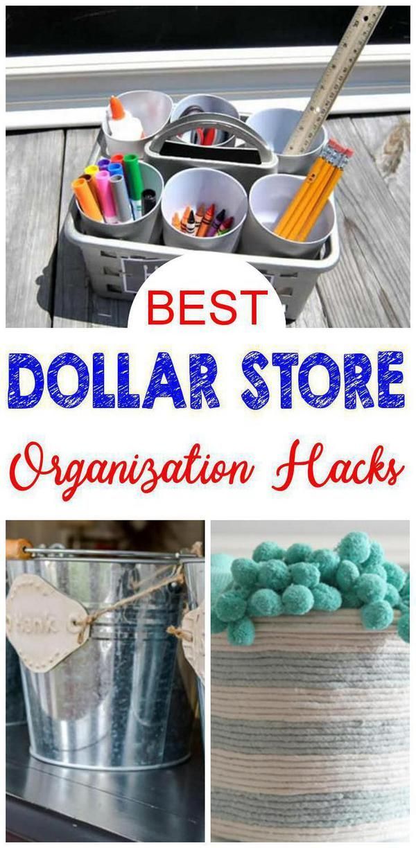 DIY Dollar Store Hacks | Organization & Storage Ideas - DIY Projects For Home -   diy Dollar Tree organization