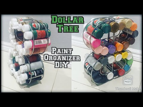 Dollar Tree organization idea for paint bottles / spices kitchen organizer/ craft room organizer DIY -   diy Dollar Tree organization