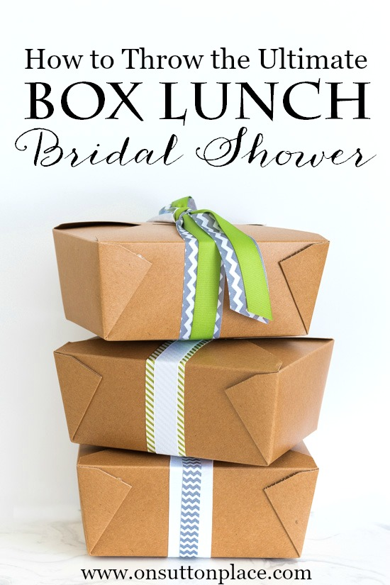 DIY Box Lunch for a Picnic or Party - On Sutton Place -   diy Food lunch