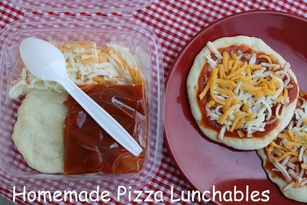 DIY Pizza Lunchables  {Back to School Lunch Box Idea} -   diy Food lunch