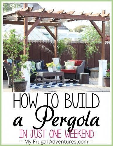 How to Build a Pergola - My Frugal Adventures -   diy Garden pergola