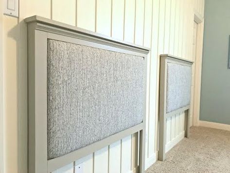 Make a DIY Upholstered Twin Headboard, with videos! - Abbotts At Home -   diy Headboard boys room