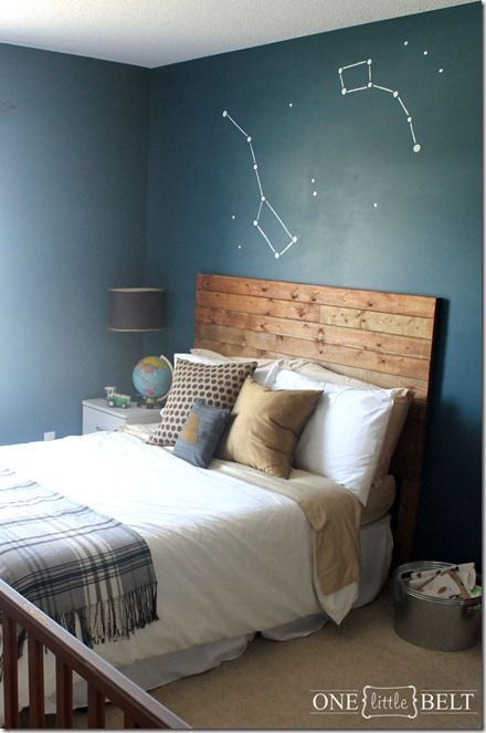 Constellation Wall Art- DIY Big Dipper and Little Dipper | One Little Momma -   diy Headboard boys room