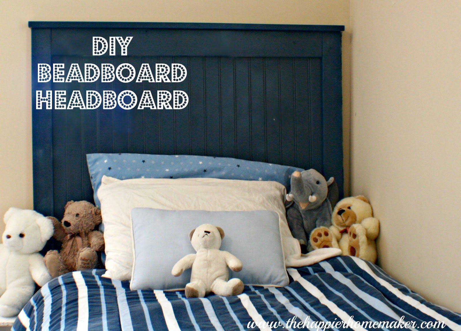 DIY Beadboard Headboard -   diy Headboard boys room