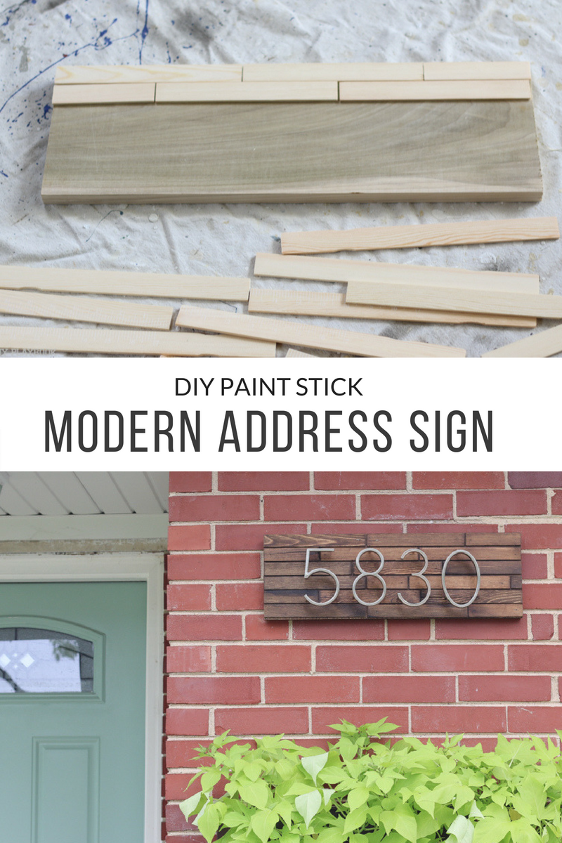 How to: DIY Modern Address Plate for your Home | The DIY Playbook -   diy House simple