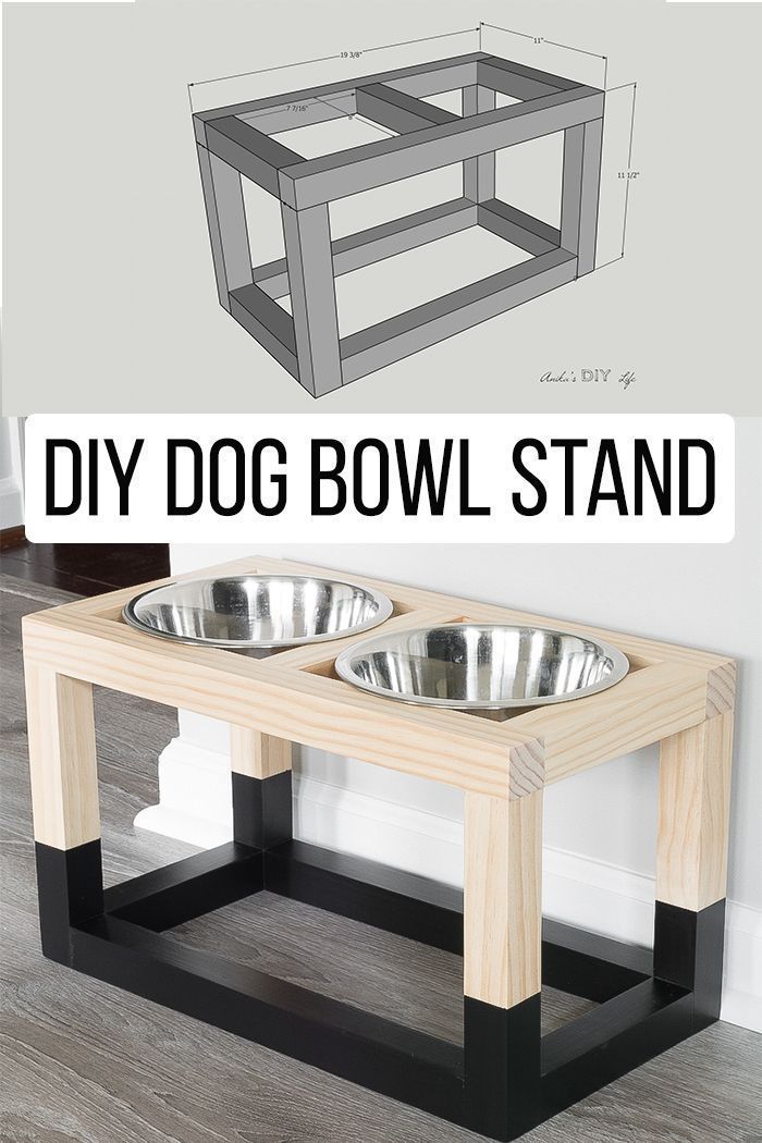 DIY Dog Bowl Stand -   diy House simple
