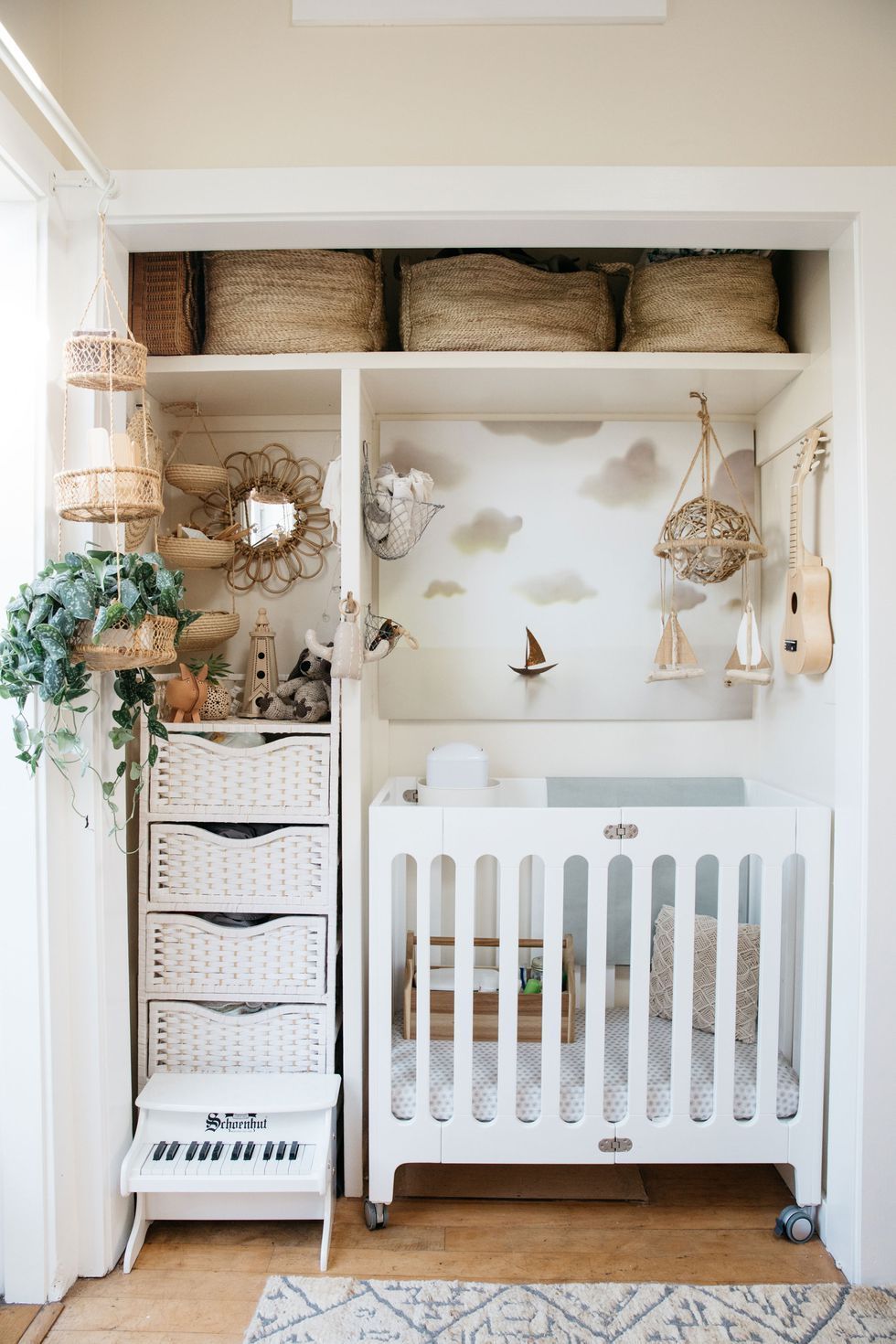 This Baby Room Used to Be a Closet and it's Absolutely Gorgeous -   diy Interieur baby