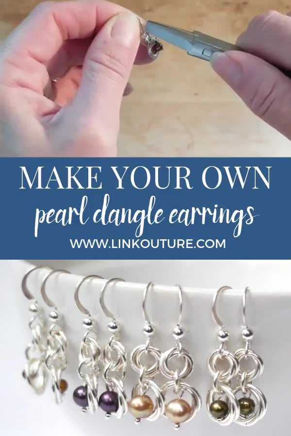 Easy DIY dangle pearl earrings -   diy Jewelry unique