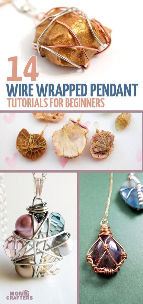 How to Wire Wrap a Pendant - 14 Cool Ideas! -   diy Jewelry unique