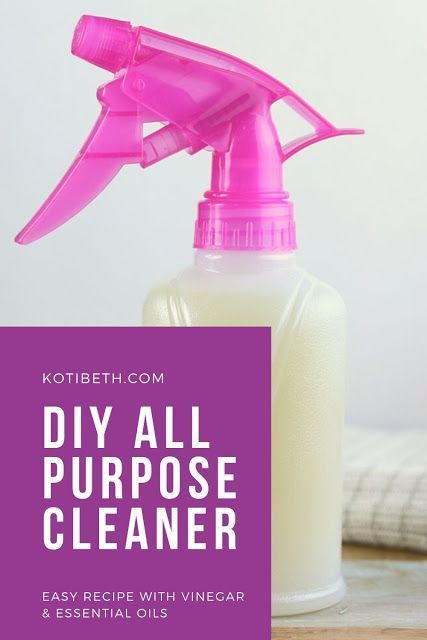 Natural All Purpose Cleaner Recipe With Essential Oils -   diy Kitchen cleaner