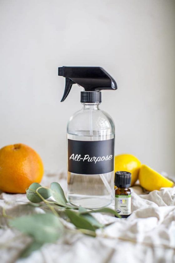 3-Ingredient DIY Natural All-Purpose Cleaner with Essential Oils -   diy Kitchen cleaner