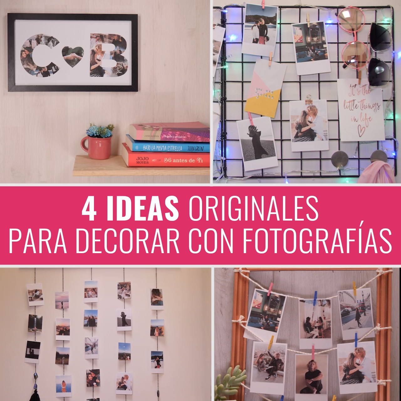 Ideas para decorar con fotograf?as -   diy Organizador casa